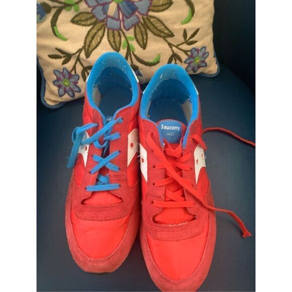 Boy’s Saucony Jazz 81 Sneakers Red/White/Blue - Picture 1 of 9